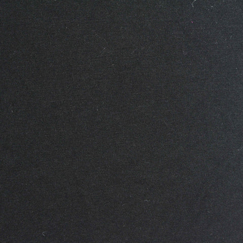 Viscose Stretch Jersey Knit Fabric, 180 gsm, 170 cm — Black