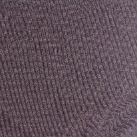 Heathered Purple Marl Rib Knit, Poly-Cotton