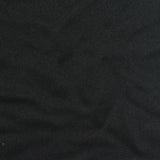 100% Polyester Interlock Knit Fabric, 310 gsm, 165 cm — Black