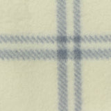Light Blue Plaid Fleece, Polyester