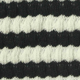 Black Horizontal-Stripe Jacquard, Cotton-Poly — texture