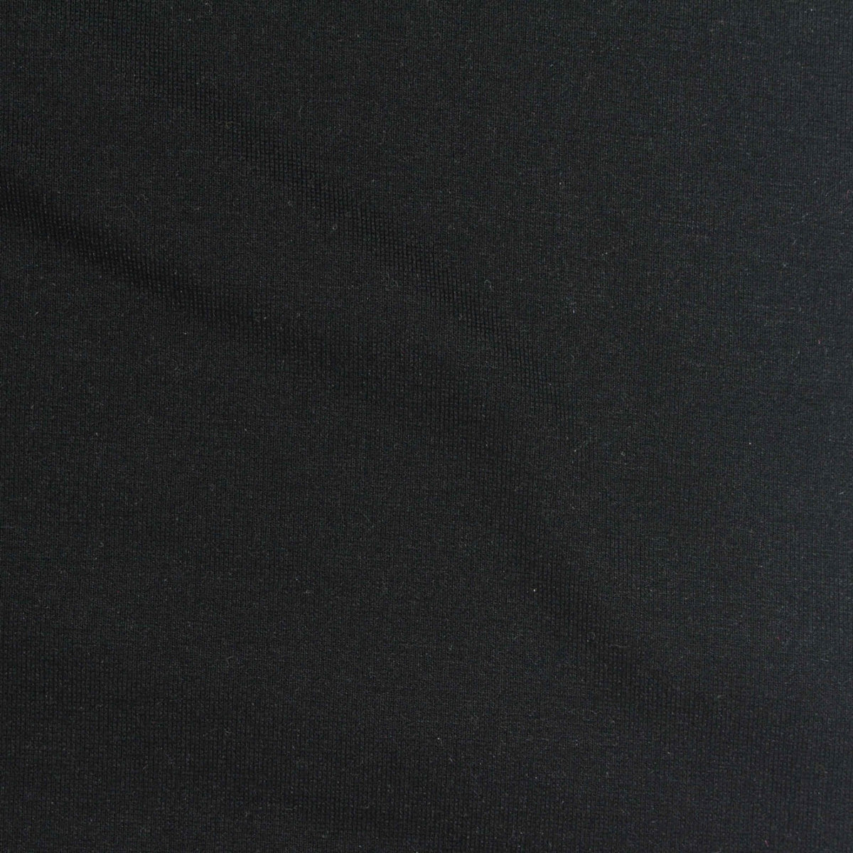 Viscose Nylon Stretch Ponte Knit Fabric, 320 gsm — Black