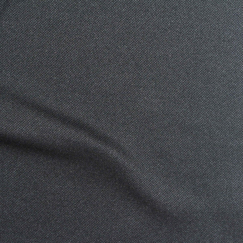 Dark Grey Marl Piqué Knit, Viscose-Poly, 275 gsm