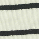 Black Horizontal-Stripe Rib Knit, Cotton-Poly — texture