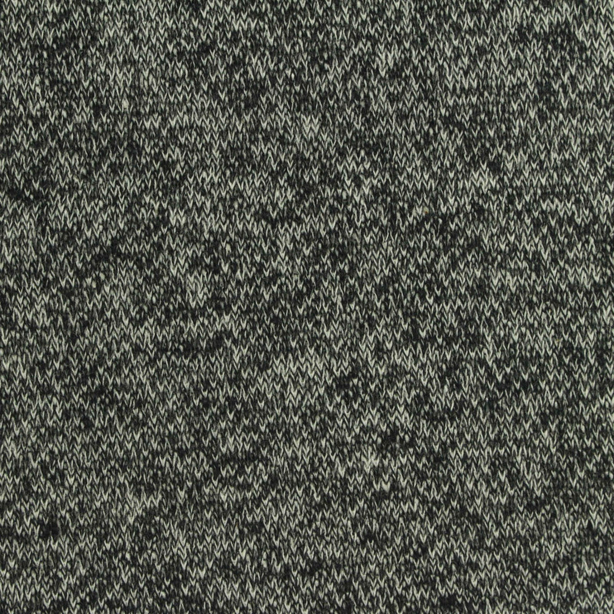 Black Marl French Terry, Poly-Cotton, 226 gsm