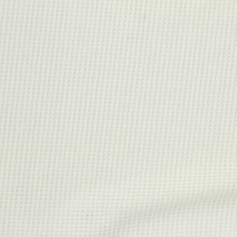 Polyester Stretch Waffle Knit Fabric, 90 gsm, 150 cm — White