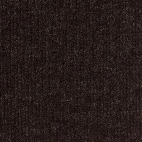 Dark Brown Marl Rib Knit, Polyester, 300 gsm, 150 cm
