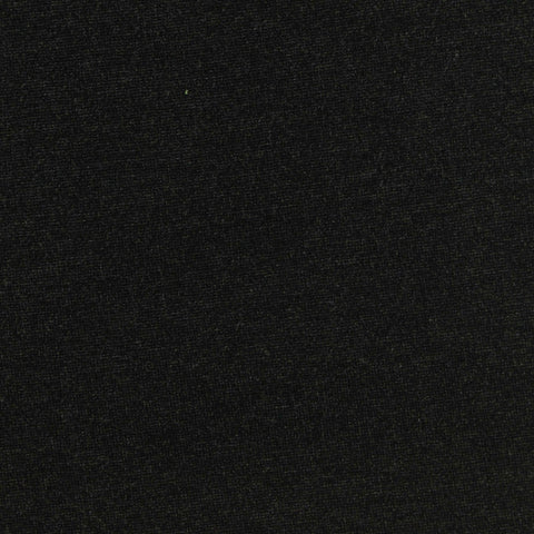 Heather Viscose Nylon Stretch Ponte Knit Fabric, 460 gsm, 180 cm — Black