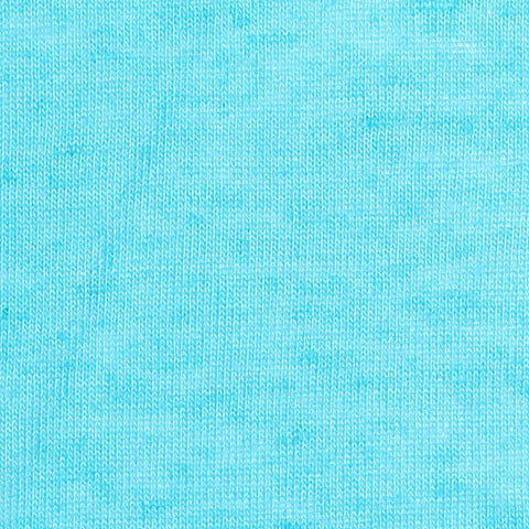 Light Blue Marl Jersey Knit, Poly-Linen, 150 gsm