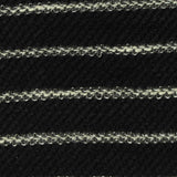 Black Horizontal-Stripe French Terry, Viscose