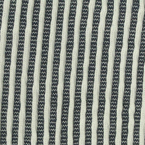Dark Grey Vertical-Stripe Jersey Knit, Cotton-Viscose