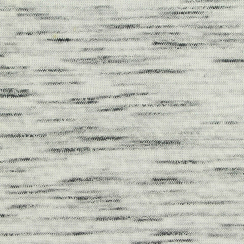 White Heathered-Marl Scuba Knit, Poly-Cotton
