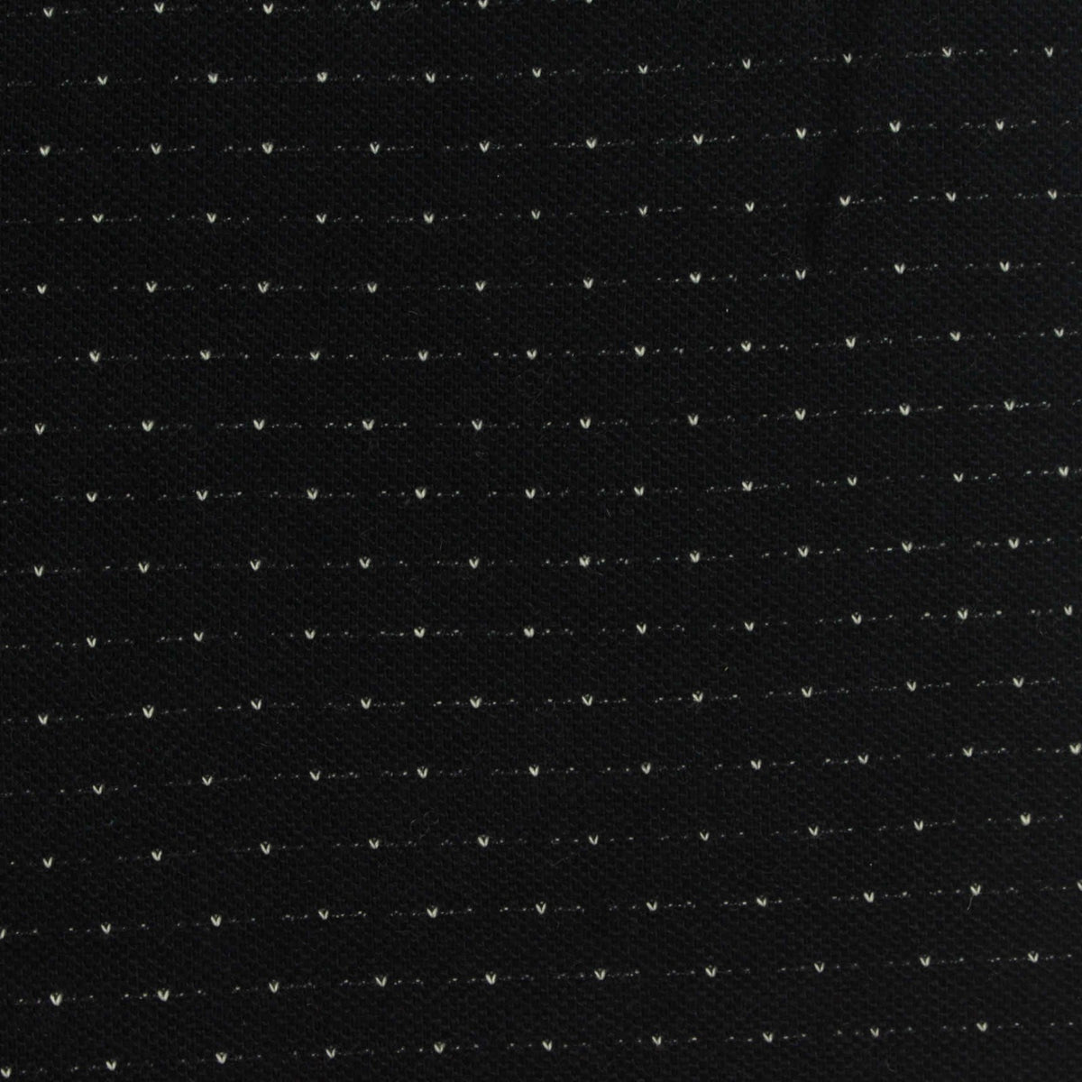 Jacquard 100% Cotton Piqué Knit Fabric, 185 gsm, 170 cm — Black