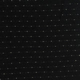Jacquard 100% Cotton Piqué Knit Fabric, 185 gsm, 170 cm — Black