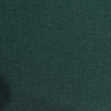 Viscose Polyester Stretch Rib Knit Fabric, 430 gsm, 139 cm — Green