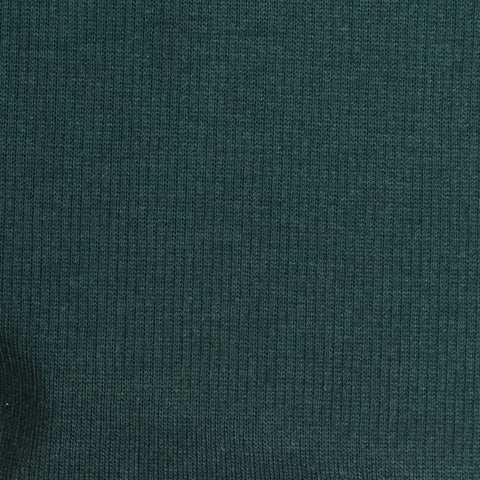 Viscose Polyester Stretch Rib Knit Fabric, 430 gsm, 139 cm — Green