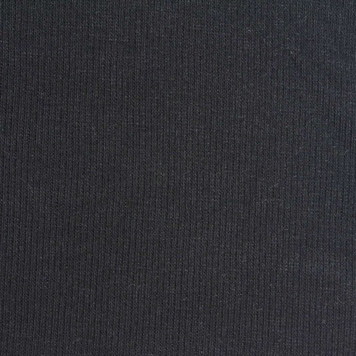 Polyester Viscose Stretch Rib Knit Fabric, 293 gsm, 118 cm — Black