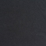 Polyester Viscose Stretch Rib Knit Fabric, 293 gsm, 118 cm — Black
