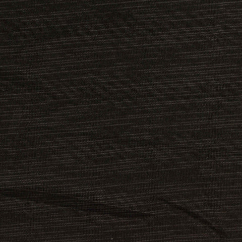 Dark Grey Heathered-Marl Jersey Knit, Polyester, 152 gsm