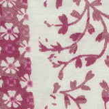 Pink Floral Jersey Knit, Polyester — texture