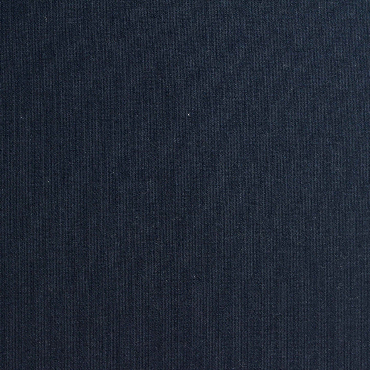 Cotton Polyester Stretch Rib Knit Fabric, 260 gsm, 128 cm — Navy