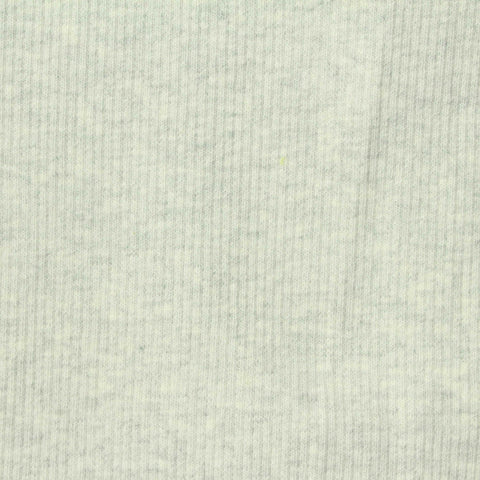 Light Grey Marl Rib Knit, Cotton, 470 gsm