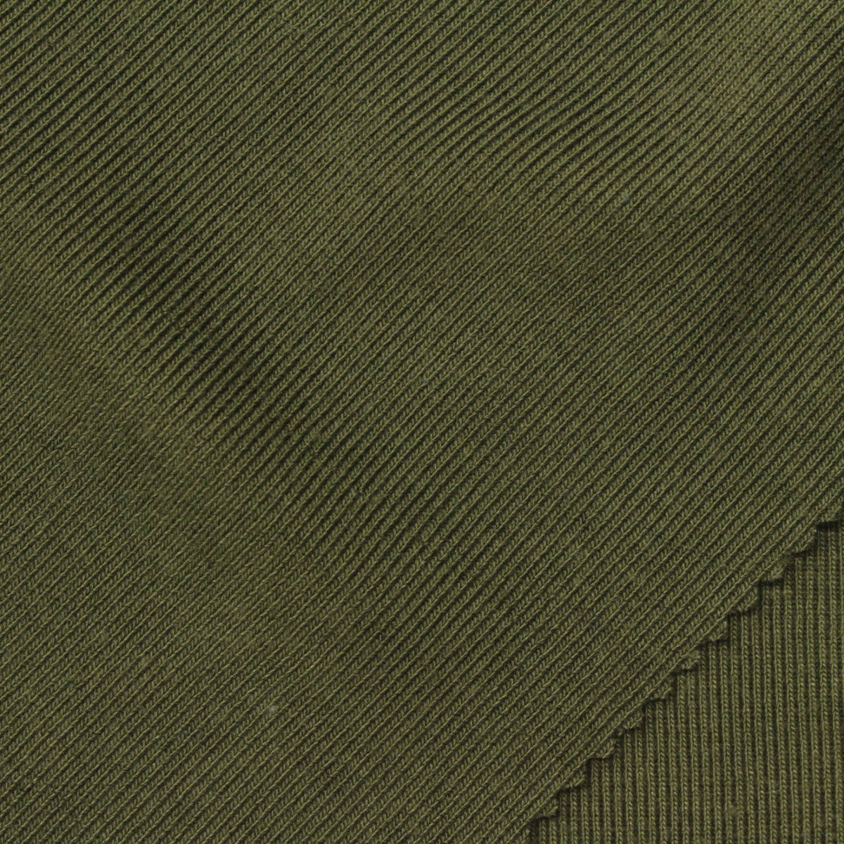 Polyester Stretch Rib Knit Fabric, 361 gsm, 137 cm — Green