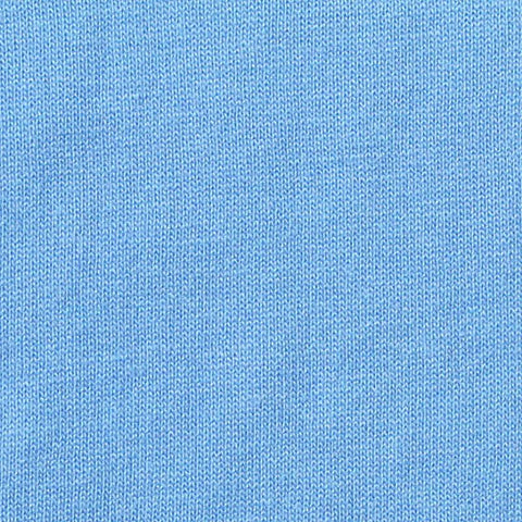 Polyester Cotton Blend Jersey Knit Fabric, 165 gsm, 177 cm — Blue
