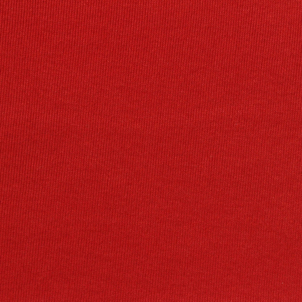 Polyester Cotton Blend Rib Knit Fabric, 205 gsm, 183 cm — Red