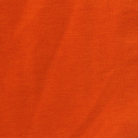 Polyester Viscose Stretch French Terry Fabric, 274 gsm, 160 cm — Orange