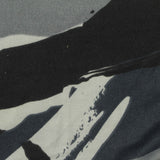 Black Abstract-Brushstroke Jersey Knit, Polyester