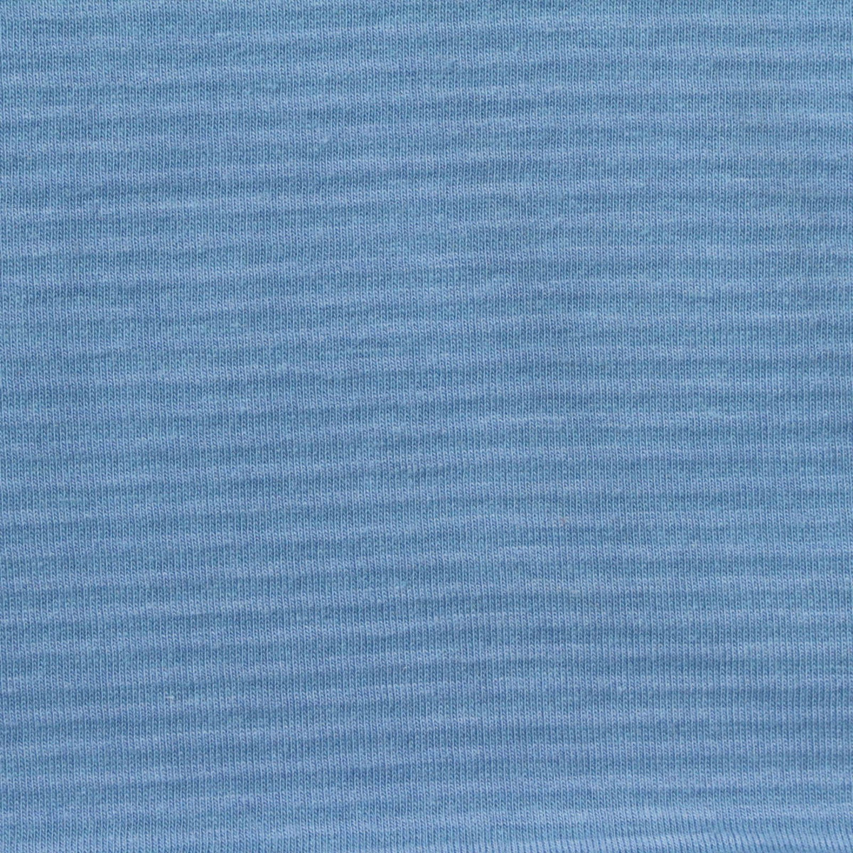 Striped Cotton Polyester Stretch Jersey Knit Fabric, 169 gsm, 181 cm — Blue