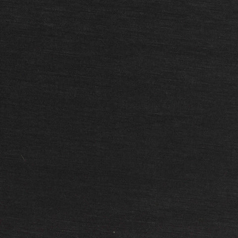 Polyester Modal Stretch Scuba Knit Fabric, 213 gsm, 160 cm — Black