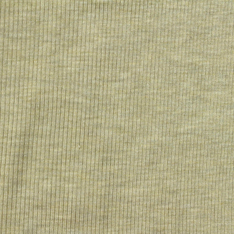 Light Green Heather Rib Knit, Viscose