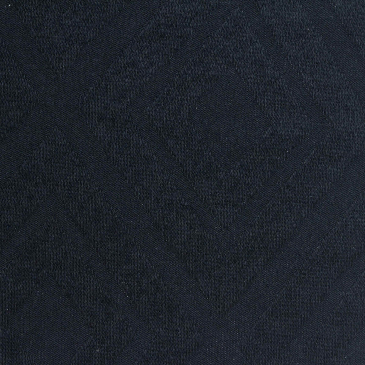 Navy Geometric-Diamond Pointelle Knit, Cotton