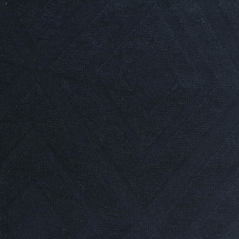 Navy Geometric-Diamond Pointelle Knit, Cotton