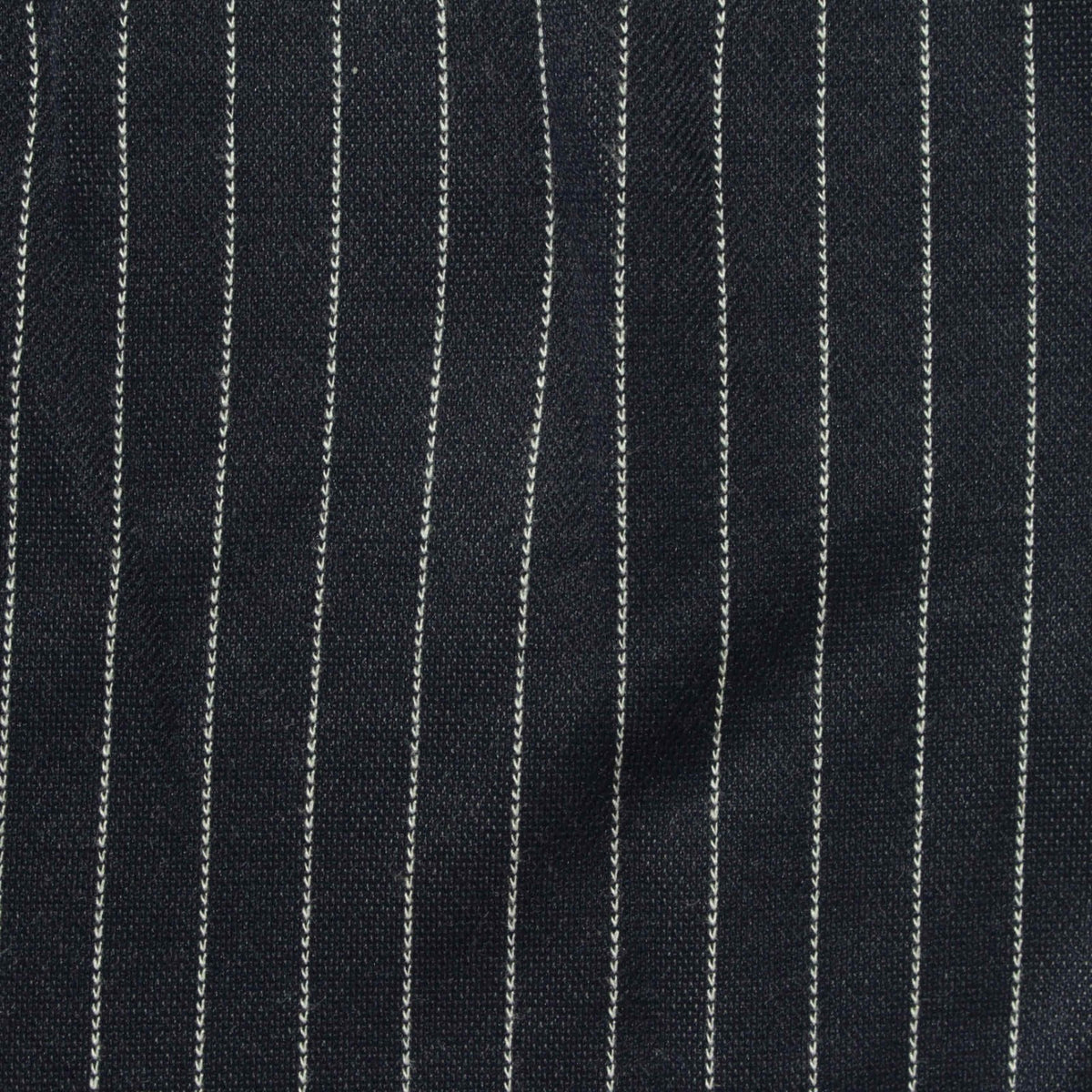 White Vertical-Stripe Interlock Knit, Poly-Viscose, 312 gsm