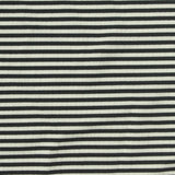 Black Horizontal-Stripe Jersey Knit, Polyester