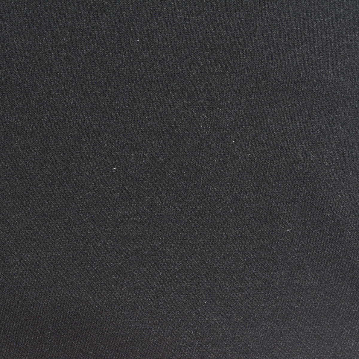 100% Polyester French Terry Fabric, 200 gsm, 190 cm — Black