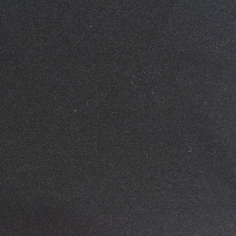 100% Polyester French Terry Fabric, 200 gsm, 190 cm — Black