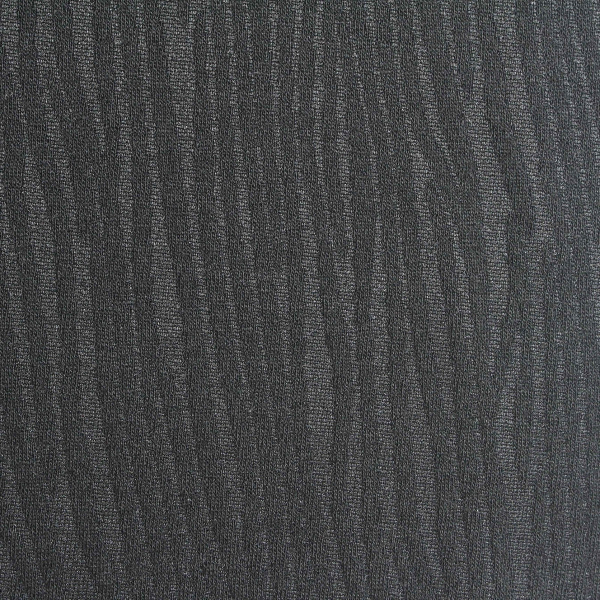 Jacquard Polyester Stretch Interlock Knit Fabric, 240 gsm, 155 cm — Grey