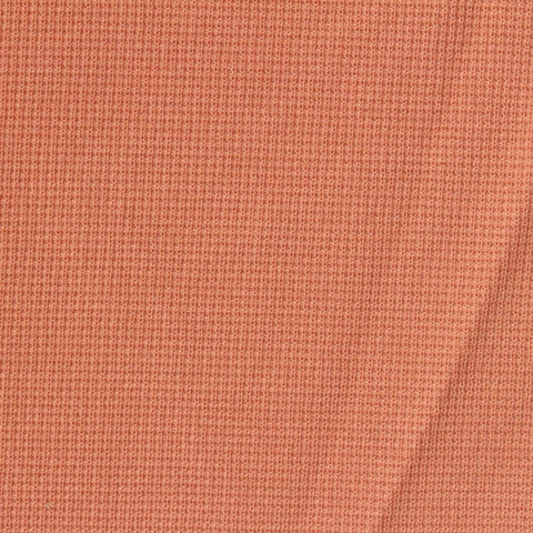 Polyester Stretch Waffle Knit Fabric, 250 gsm, 165 cm — Orange