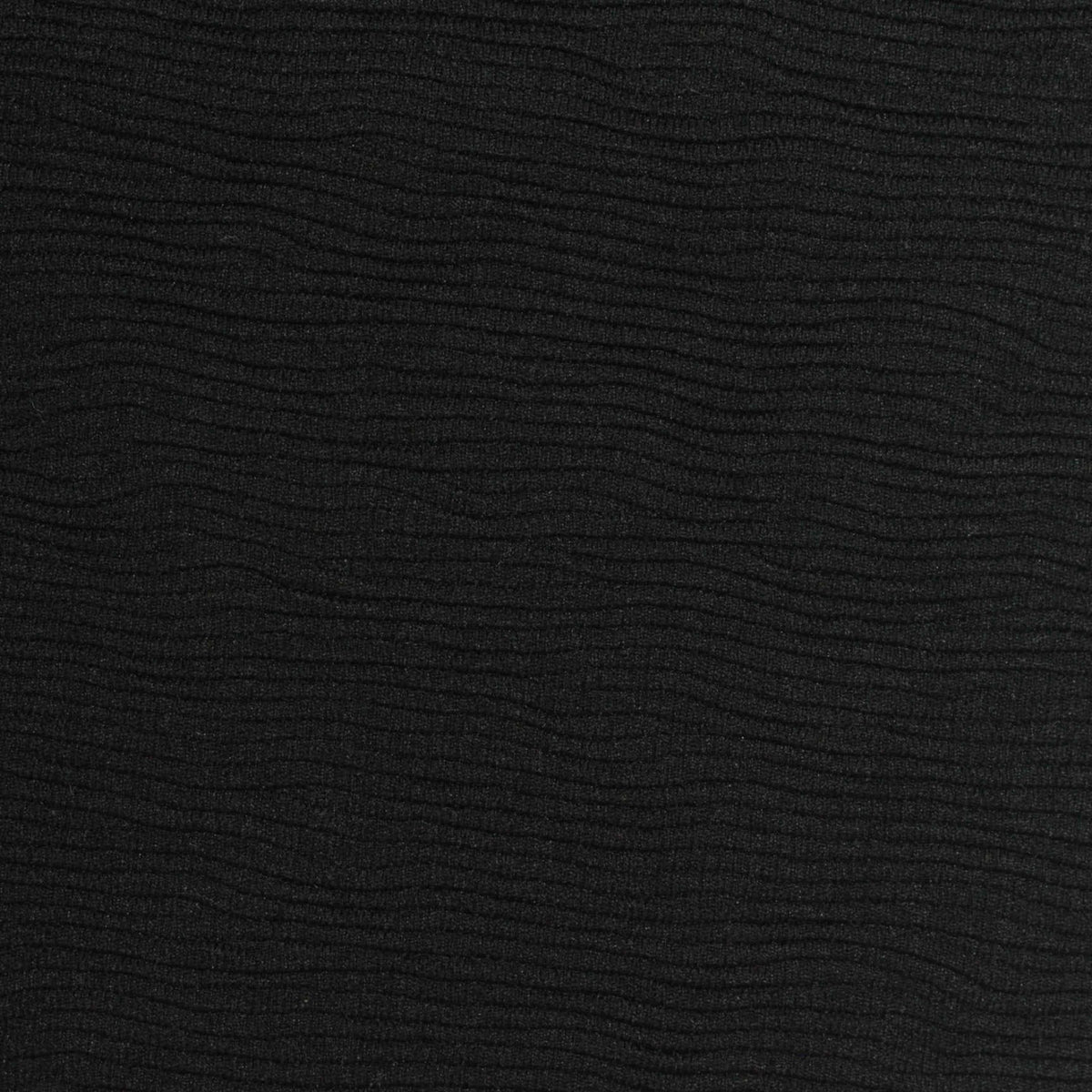 Jacquard 100% Polyester Interlock Knit Fabric, 220 gsm, 165 cm — Black