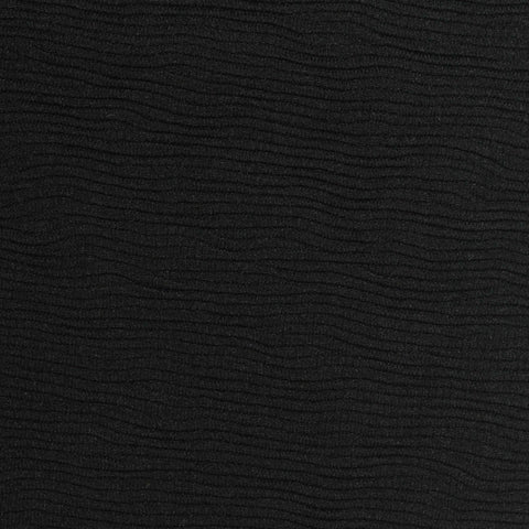 Jacquard 100% Polyester Interlock Knit Fabric, 220 gsm, 165 cm — Black