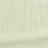 Viscose Polyester Blend Rib Knit Fabric, 250 gsm, 160 cm — White