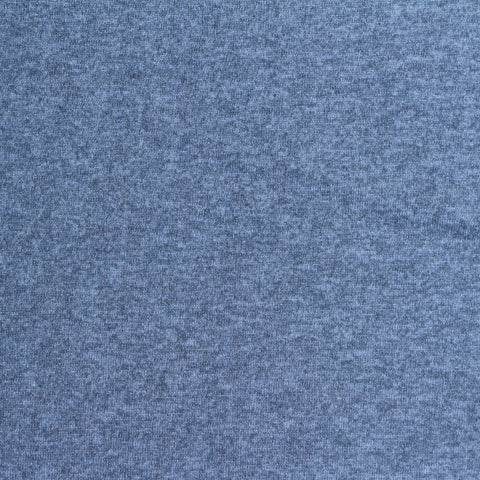 Blue Marl Jersey Knit, Polyester, 200 gsm, 165 cm
