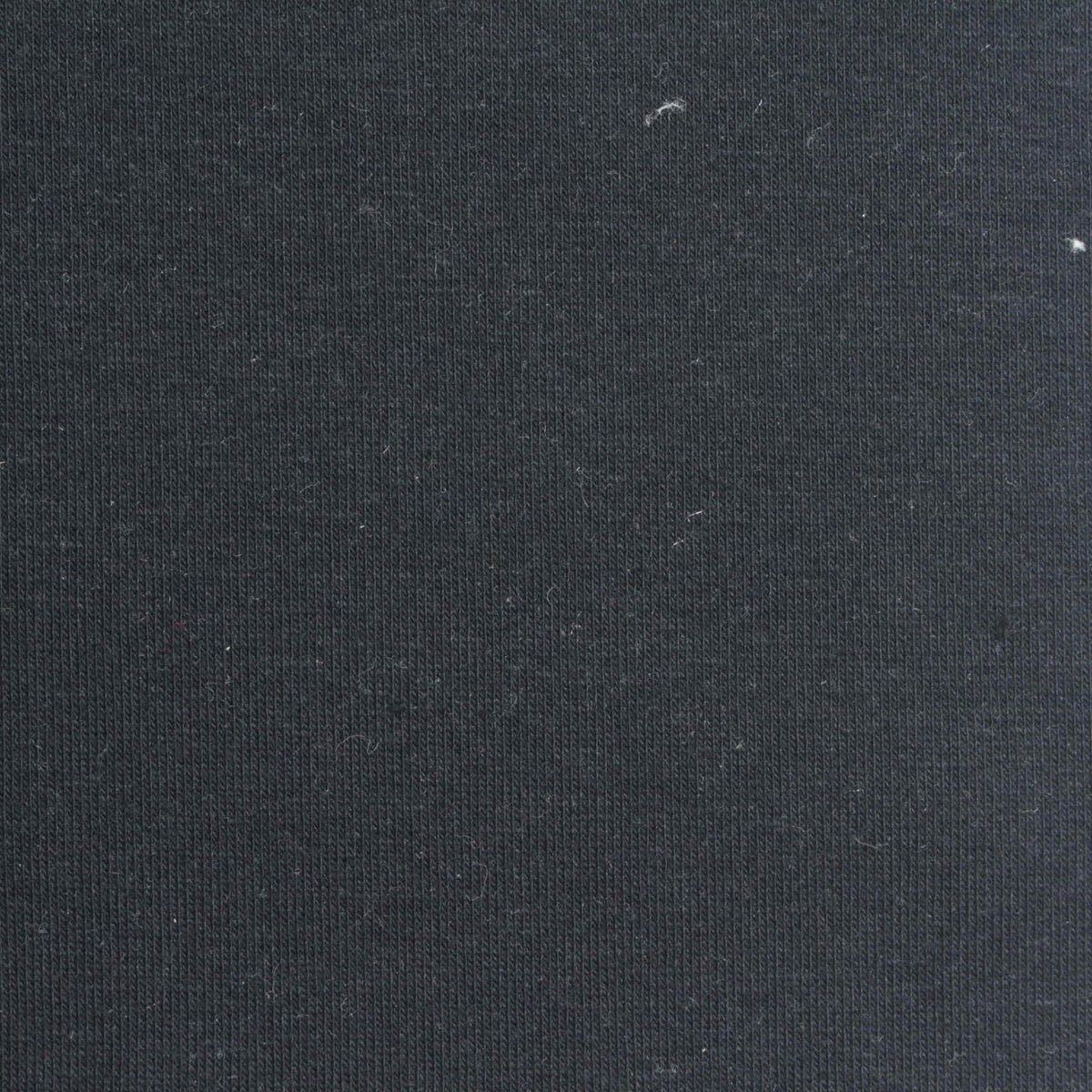 Cotton Stretch Rib Knit Fabric, 220 gsm — Black