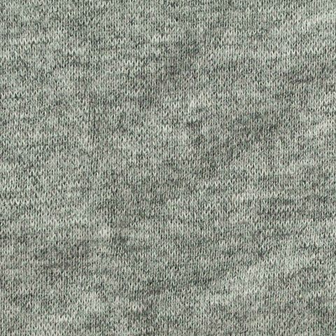 Grey Heathered-Marl Rib Knit, Cotton