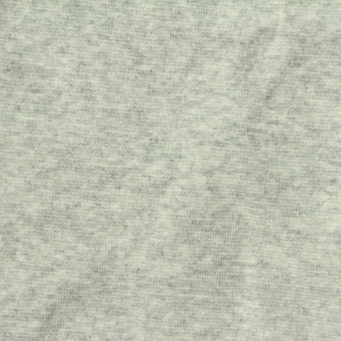 Heather Cotton Stretch Rib Knit Fabric, 250 gsm, 160 cm — Grey