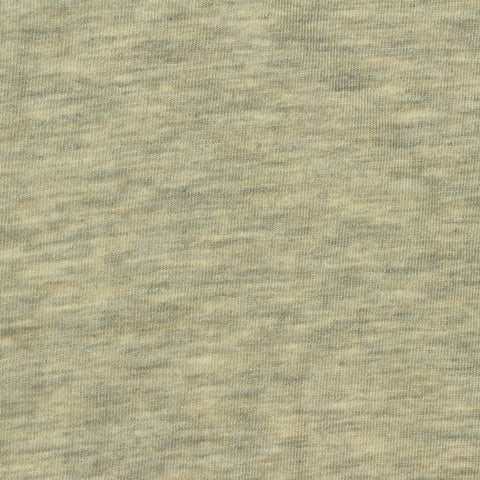 Light Green Heather Jersey Knit, Tencel Lyocell-Wool, 150 gsm